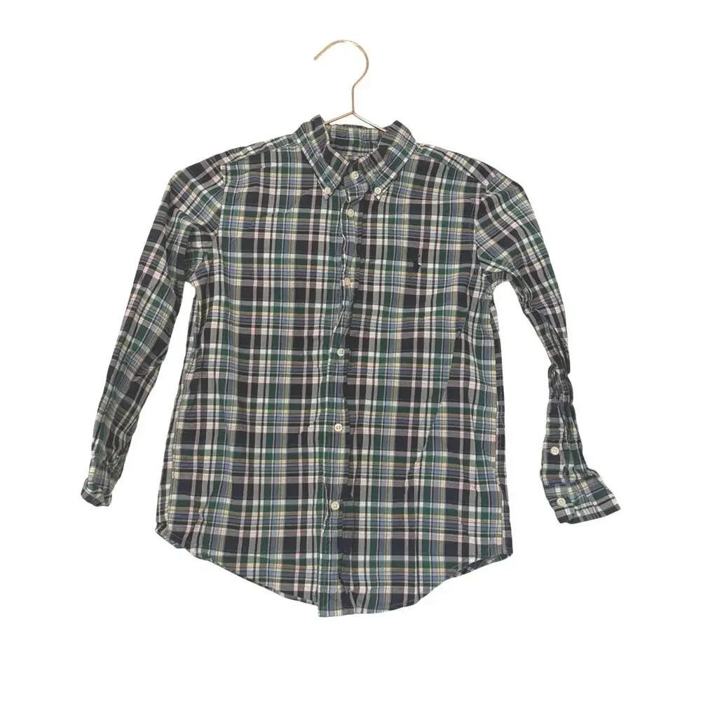 Ralph Lauren Green and Blue Plaid Shirt
